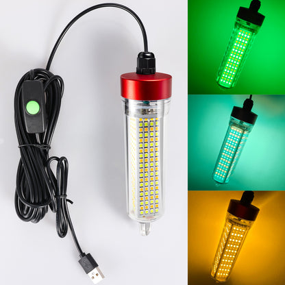 YUFU Dual Light LED Fishlight USB 5V，Green and Yellow Light