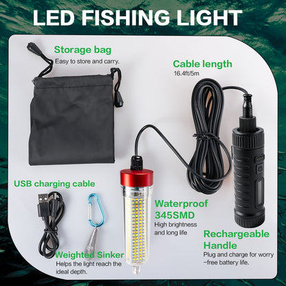 YUFU Lamp Rechargeable Fishing，3 color in 1 Fishinglight