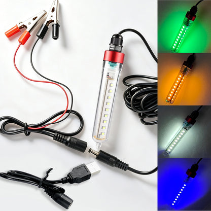 YUFU 4 Color LED Underwater Dock Light 5V-24V Multi-Voltage Fish Attracting Lampu